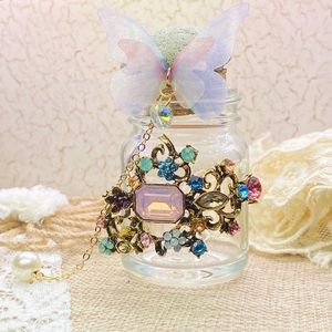 One of a kind forest decor bottle